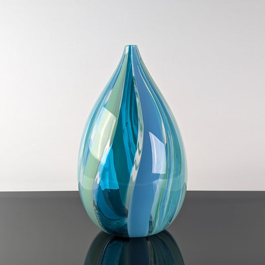 Blue Raindrop Vessel